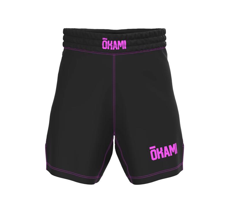 Okami Kids GRAPPLINO Shorts -BLACK/PINK